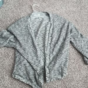 Kids grey and black cardigan